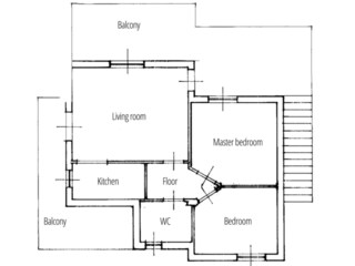 Appartamento per vacanze Terme Vigliatore Pianta del piano 21