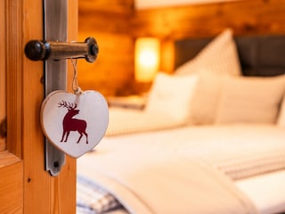 Blick in das Schlafzimmer