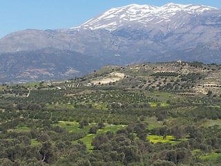 Blick auf den Psiloritis 2456m von der Terrasse