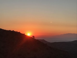 Sonnenuntergang von der Terrasse