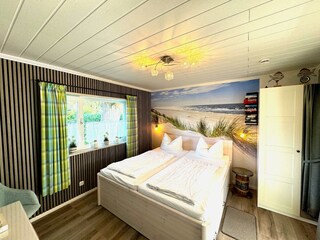 der neu gestaltete Schlafbereich...