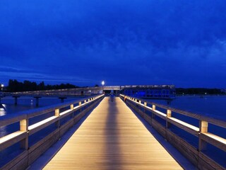 die Seebrücke bei Nacht