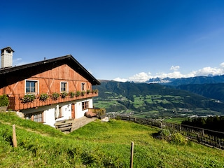 Mit herrlichem Blick auf die Dolomiten