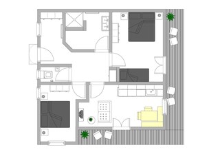 Appartamento Westendorf Pianta del piano 21