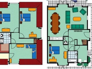 Villa Kamperland Pianta del piano 18