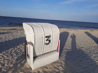 Eigener Strandkorb am Strand