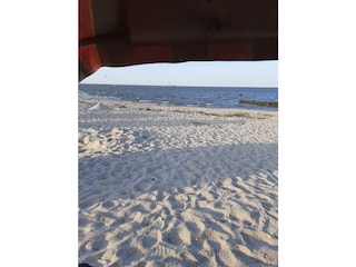 Blick aus dem Strandkorb
