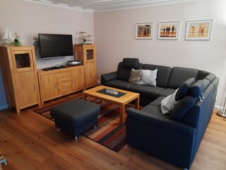 Wohnzimmer mit neuer Schlafcouch