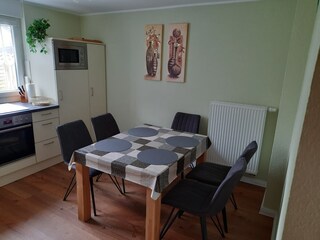 Essbereich in der Küche