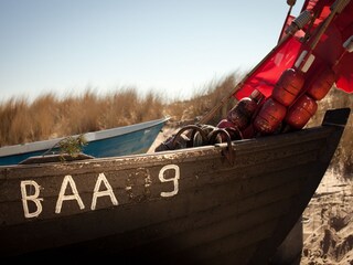 Fischerboot am Strand