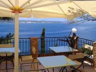 Breakfast at our panorama terrace