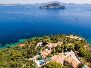 Villas Cavo Marathia mit Panoramablick auf die Bucht