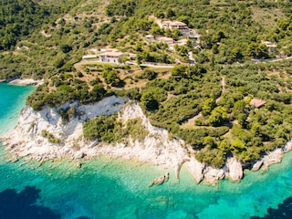 Villas Cavo Marathia direkt am Kap in Alleinlage