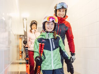 Skiraum, Start auf die Piste