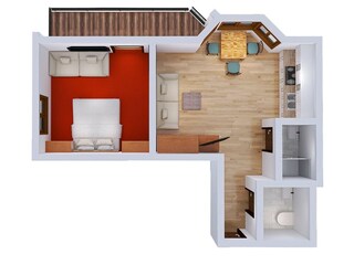 Appartement Galtür Grondplan 10