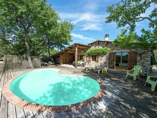 Maison de vacances Labeaume Enregistrement extérieur 3
