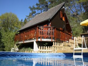 Ferienhaus Hübsches Chalet in Beaulieu mit privatem Pool - Beaulieu (Cantal) - image1