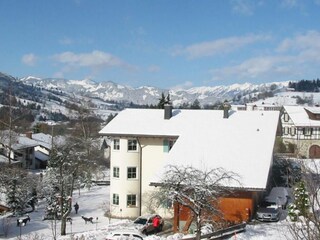 Winter-Ausblick von der Loggia