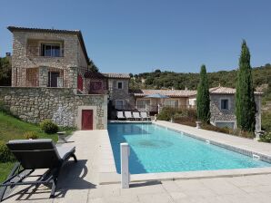 Villa Ferienhaus mit Aussicht und privatem Pool - Les Mages - image1
