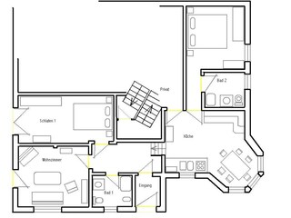 Vakantieappartement Pfronten Grondplan 6