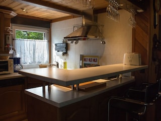 offene Küche mit Bar