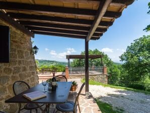 Casa de vacaciones Casa de campo elegante con vistas en las montañas de Fratticiola Selvatica, Italia - Gubbio - image1