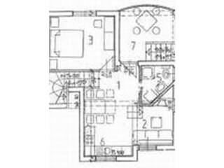 Appartamento per vacanze Porec Pianta del piano 21