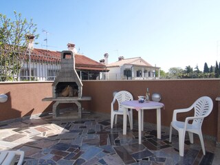 Fireplace and Grill in the Garden with Seaters