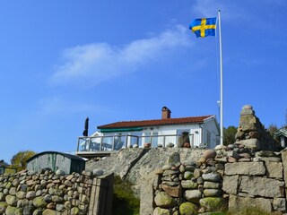 Blick auf das Ferienhaus