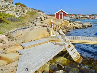 der hauseigene Badesteg