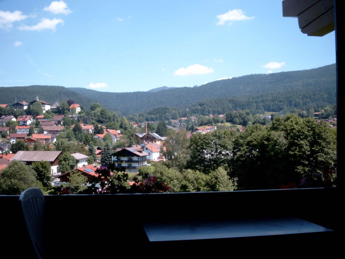 ausblick vom balkon