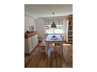 Essecke im Wohnzimmer