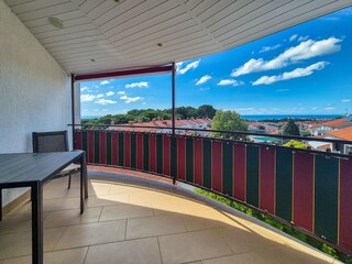 Balcony with Seaters and Seaview