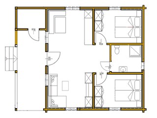 Chalet Maishofen Grondplan 34