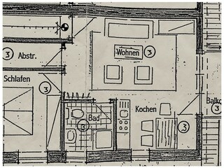 Grundriss der Wohnung