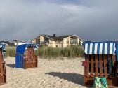 Blick aufs Haus vom Strand