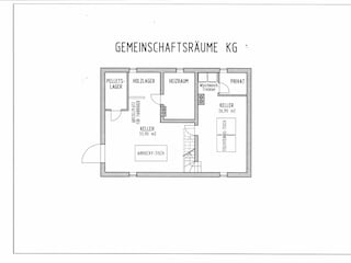 Gemeinschaftsräume im Kellergeschoß