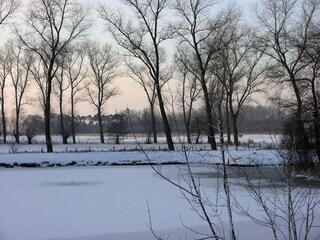 Small lake in wintertime (walking distance)