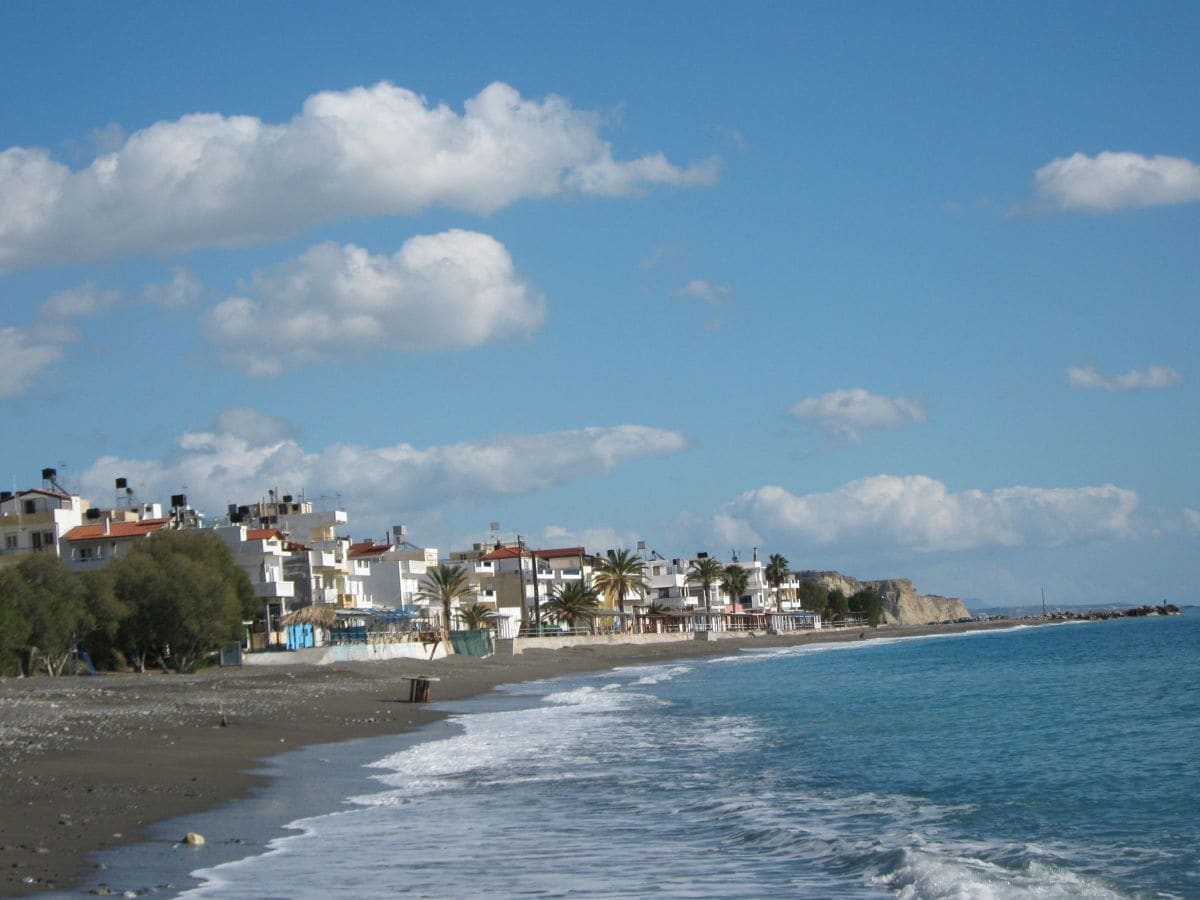 Mirtos Strand im Winter