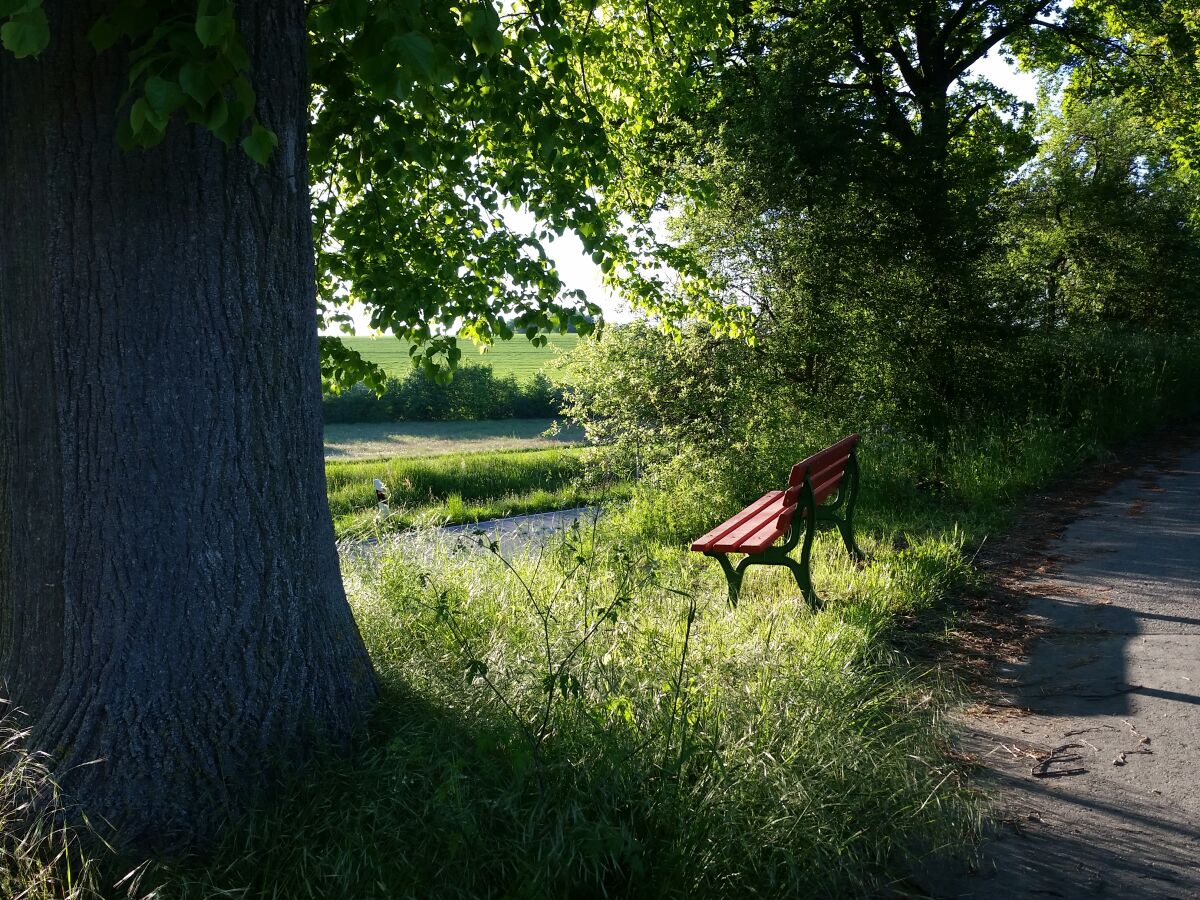 Ausruhen am Radweg