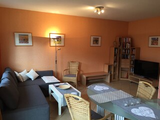 Wohnzimmer und Essbereich