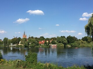 Blick auf die Insel Werder von "Ihrem" Balkon
