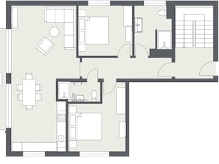 Vakantieappartement Oberstdorf Grondplan 26