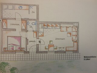 Appartamento per vacanze Kössen Pianta del piano 21