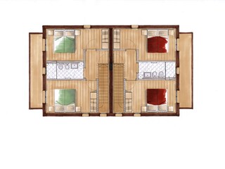 Appartamento per vacanze Predaia Pianta del piano 22