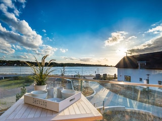 Blick vom Balkon