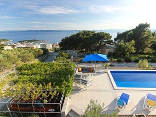 der Ausblick auf Haffen Makarska