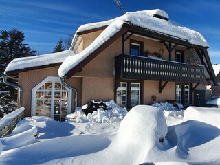 Haus im Winter