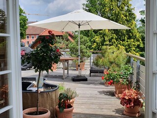 Blick zur Terrasse