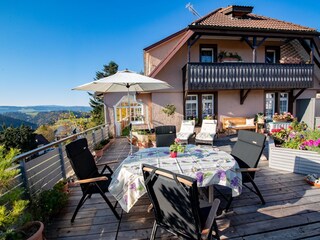 Sonnenterrasse mit Blick zum Feldberg